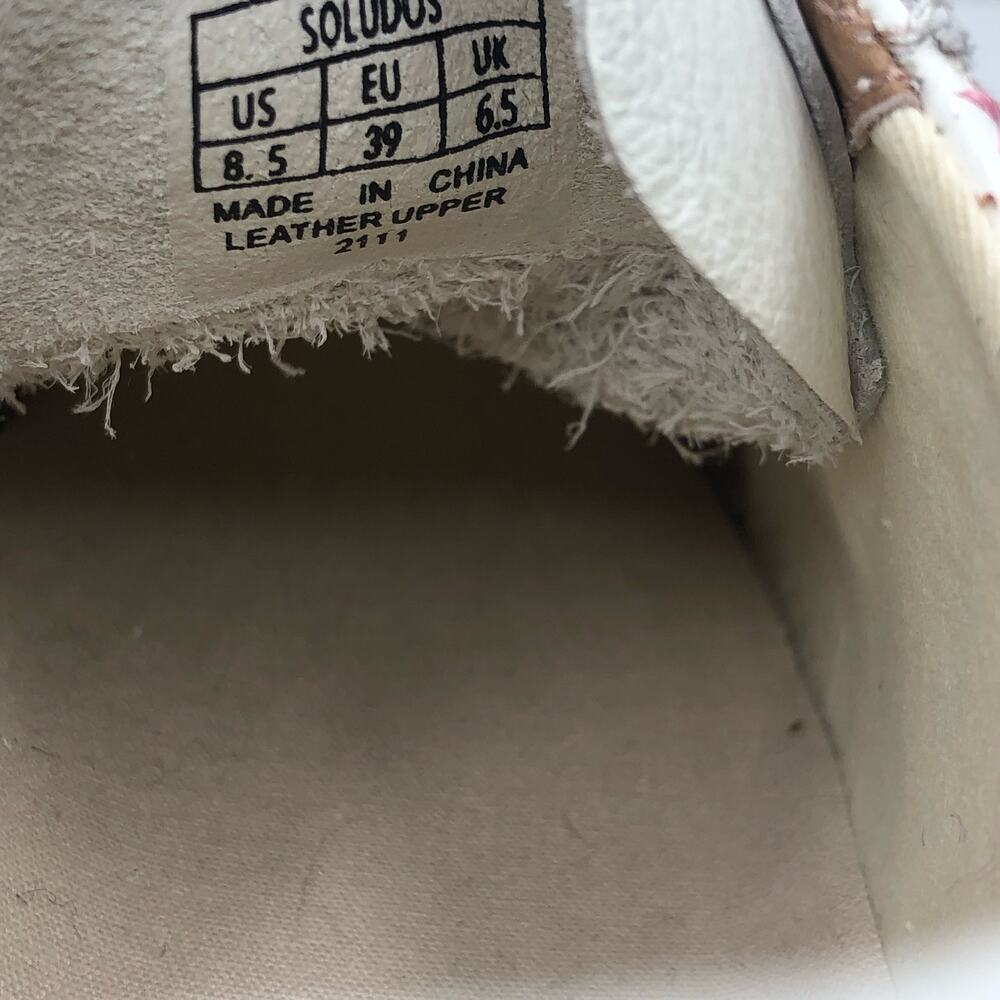 Soludos Ibiza Sweater Sneaker Lace Up White/ Multicolor Size US 8.5 - Picture 10 of 12